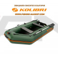 KOLIBRI - Надуваема моторна лодка с твърдо дъно KM-280 SC Standard - зелена
